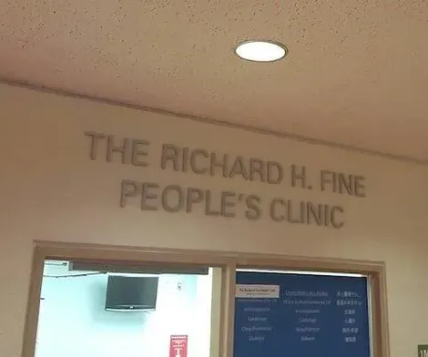 At the clinic